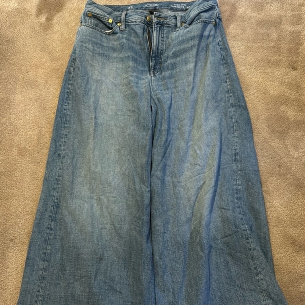 Light Blue Wide Leg Jeans - Picture 3 of 6